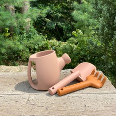 BEBEKIT 粉紅色灑水器 + 粉紅色鏟子 + 耙子 棕色粉紅色套組, 薄荷綠, 藍色, 棕色, 1個