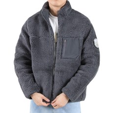 男性用Odeurampeu羊羔毛雙面高領拉鍊外套 YX185