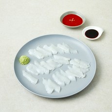 바른씨 무늬오징어회 120g + 초장 40g + 간장 4g + 와사비 4g 세트, 1세트