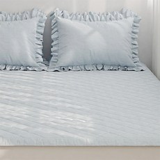 韓國 amante Lily Snow 泡泡紗夏季保潔墊, 藍色