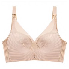 肩開式交叉墜飾孕婦哺乳內衣