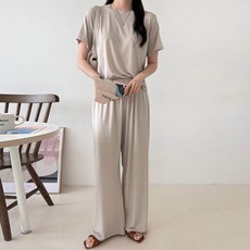Bori Mam Air Cool涼感長褲居家服兩件式孕婦裝上下衣套裝 R973