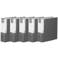 Heemang A4 合板 D型環 7CM 活頁夾 3孔 BR937, 灰色, 5個