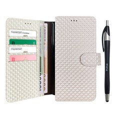 INPICK 壓紋閃亮錢包式日誌型手機殼