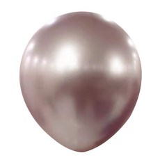 鉻金屬氣球 45cm, 25個, 金屬玫瑰金