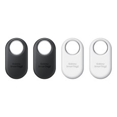 SAMSUNG 三星 Galaxy SmartTag2 原廠智慧防丟器 第二代 4件組 EI-T5600K, 白色 + 黑色, 1套