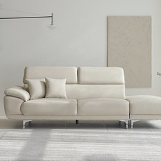 도모디자인 노바 무빙헤드 3.5인용 소파 우형 + 쿠션2p 세트 방문설치, 아이보리