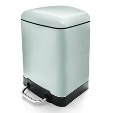 소프트 무소음 페달 휴지통 12L, 민트, 1개