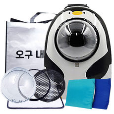 예펫 반려동물 우주선 이동 가방 + 방수매트 + 선물가방 세트, 예펭(가방), 랜덤발송(매트), 1개