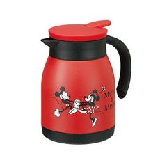 Skater 單耳不鏽鋼內層水壺 VSP6, 600毫升, 紅色米老鼠