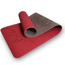 Belita 雙面瑜珈墊 TPE 8mm, 胭脂紅