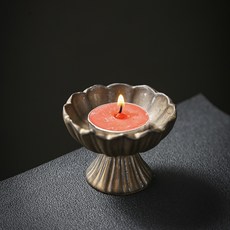 Daparang 復古陶瓷東方花卉迷你燭台 DRH0065, 1號