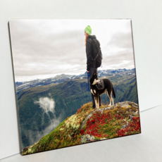 HTP 磁磚 狗 山與人 C2151