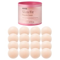 AVCA 女性用 矽膠 輕薄 防水 乳貼 16片, 1個