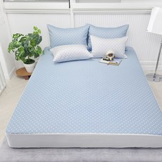 베드앤데코 국내 제조 크로스 냉감 매트리스커버