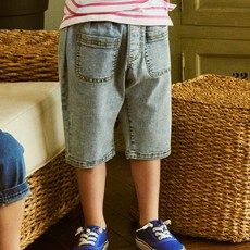 ToTo Heros 男童 TH Kent 六分哈倫牛仔褲