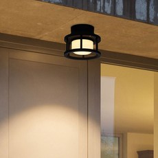 Wonha DS LED Cojia A圓形無閃爍壁燈 15W, 黑色+燈泡顏色