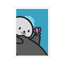 진심디자인 감성 아트웍 디자인캔버스 D 엔조이 키즈 라인 D-14 헬로우 조개 수달