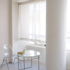 CASA VERDE 楓葉條紋遮蔽簾 窗戶型, 米色