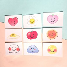 디어기프트 스마일 메세지카드 9종 x 4p 세트, 혼합색상, 1세트