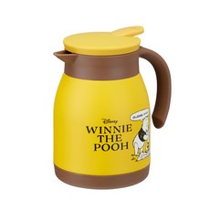 Skater 單耳不鏽鋼內層水壺 VSP6, 600毫升, 黃色小熊維尼