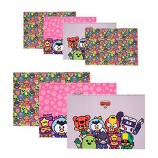 STUDIO EIGHT Brawl Stars 速寫本 130g x 7p 套組, 347 x 245 毫米, 18張