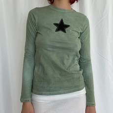 마켓에이 여성용 나염 별 스타 티셔츠
