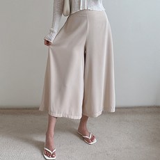 빼빼 여성용 뒷밴딩 큐롯 스커트 팬츠