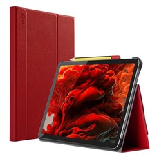 랩씨 태블릿PC 스마트커버 펜슬 수납 슬림핏 케이스, 사피아노 레드, 1개