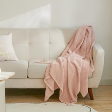ARPEGGIO BASIC 莫代爾華夫格兩用蓋毯(薄被/床罩), 粉紅色