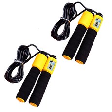 Naya Style居家運動健身跳繩 YGYP-74-1 2入, 黃色 黑色