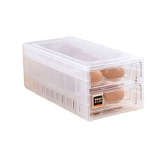 雙抽屜雞蛋收納盒RD_156, 半透明