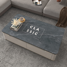 테이아 대리석 디자인 거실 테이블용 고급 PVC 매트, 스타일 AD6, 1개, 60 x 100 cm