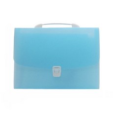 簡約整理風琴夾 13格 A4, 天藍色, 1個