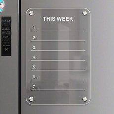 Sunbit 壓克力磁性備忘錄板 THIS WEEK, 透明