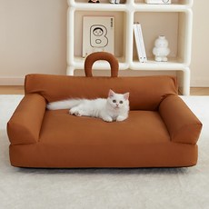 PASTEL PET 寵物現代 PU 皮革沙發, 1個, 棕色