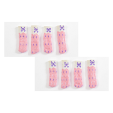 오늘도양 니트 의자 커버 8p, 핑크리본