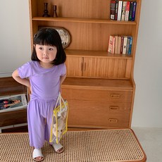 JOY MULTI 孩童涼感素色短袖T恤+長褲