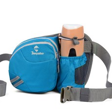 JCP 附水瓶架運動腰包, 藍色, 1個