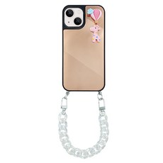 까미또 기린 미러 스트랩 휴대폰 케이스