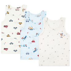 메이키즈 아동용 무형광 모달 런닝 3종 출동드림카