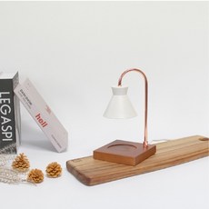 harmony CANDLE WARMER 木製迷你蠟燭加熱燈+香氛蠟燭, 白色的