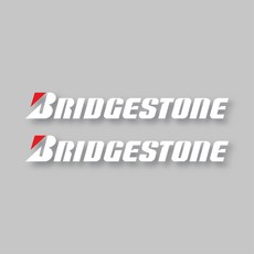 戶外車用裝飾貼紙 普利司通 中型, 2個, 白色