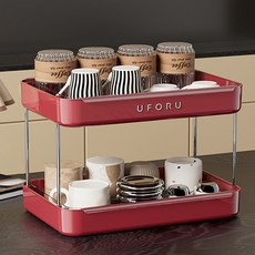UFORU Pure Home 杯架 餐具 廚房 收納架, 紅色, 1個