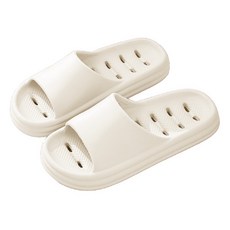 BEAUTY DISPLAY 美得像專櫃 鏤空浴室拖鞋, 白色, 2雙