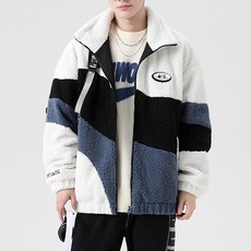 Jyubiu 男款厚實拉鍊外套