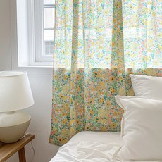 CARREDECO 雪紡紗窗簾 1入, 野花