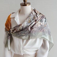 BABISOO 印花披肩絲巾