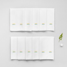 moms nature Baby Bamboo Signature Embo 手帕 10 片