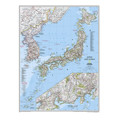 Map.Come 韓國 日本 導電塗層 小 110 x 78 cm, 1個